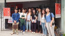 Meeting with The Border Consortium (TBC), the NGO coordinating refugee support in Thailand, at their offices in Bangkok. By Ashley Scott Kelly, 2025.