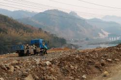 Nam Ou 1 Hydropower Dam near Luang Prabang, Laos. By Ashley Scott Kelly, 2019.
