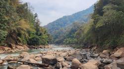 Planned reservoir area on tributary of the Salween (Thanlwin/Nujiang) River, Thailand. By Ashley Scott Kelly, 2024.