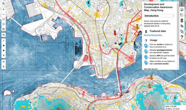Development and Conservation Awareness Map (DCAM) for Hong Kong.