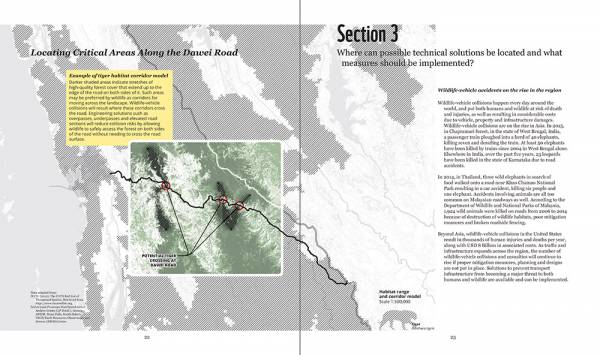 WWF, A Better Road to Dawei: Tiger habitat corridor model
